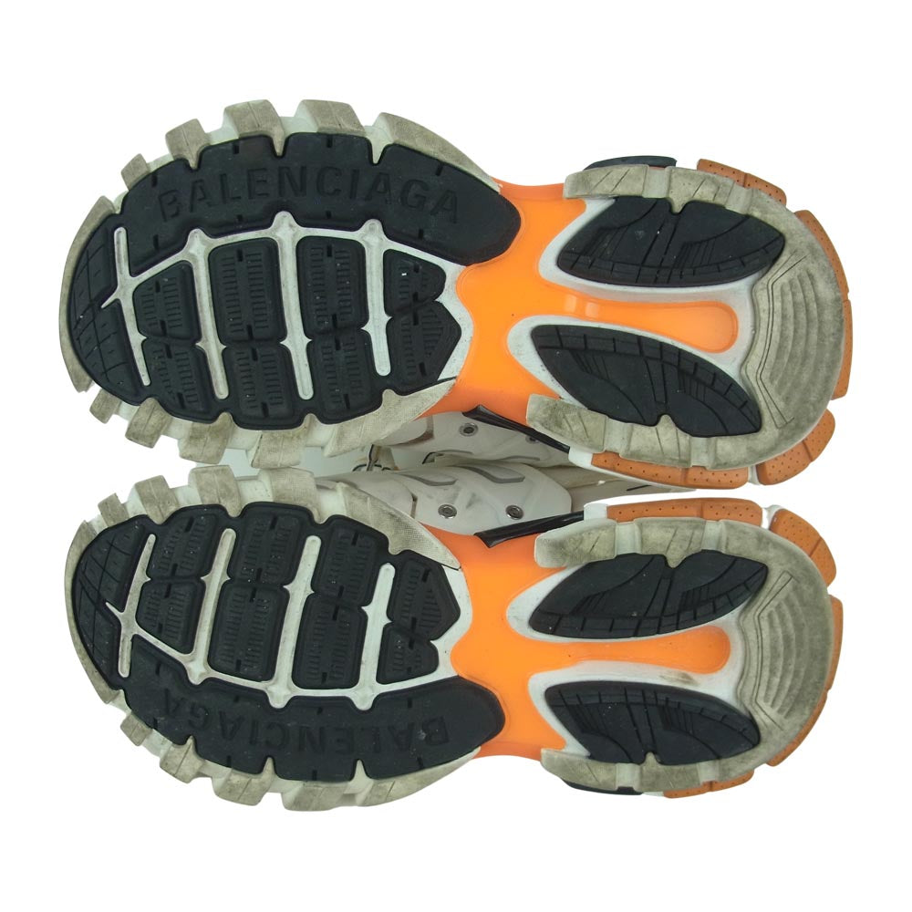 BALENCIAGA バレンシアガ 18AW 542023 TRACK TRAINERS トラック トレーナー ダッド ロー スニーカー オフホワイト系 26cm【中古】