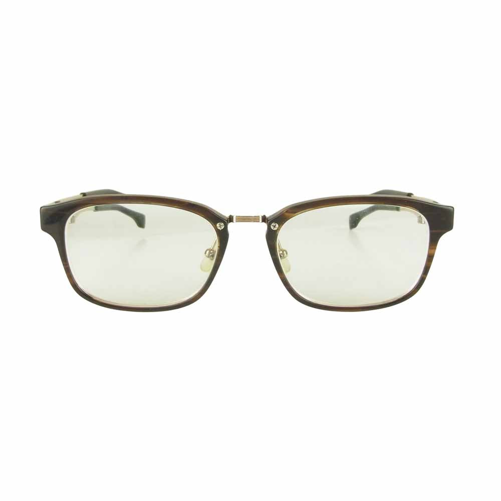 フォーナインズ M-35 度入り 眼鏡 ブラウン系 53□18 138【中古】