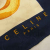 CELINE セリーヌ シルク マカダム 馬具 スカーフ ネイビー系【中古】