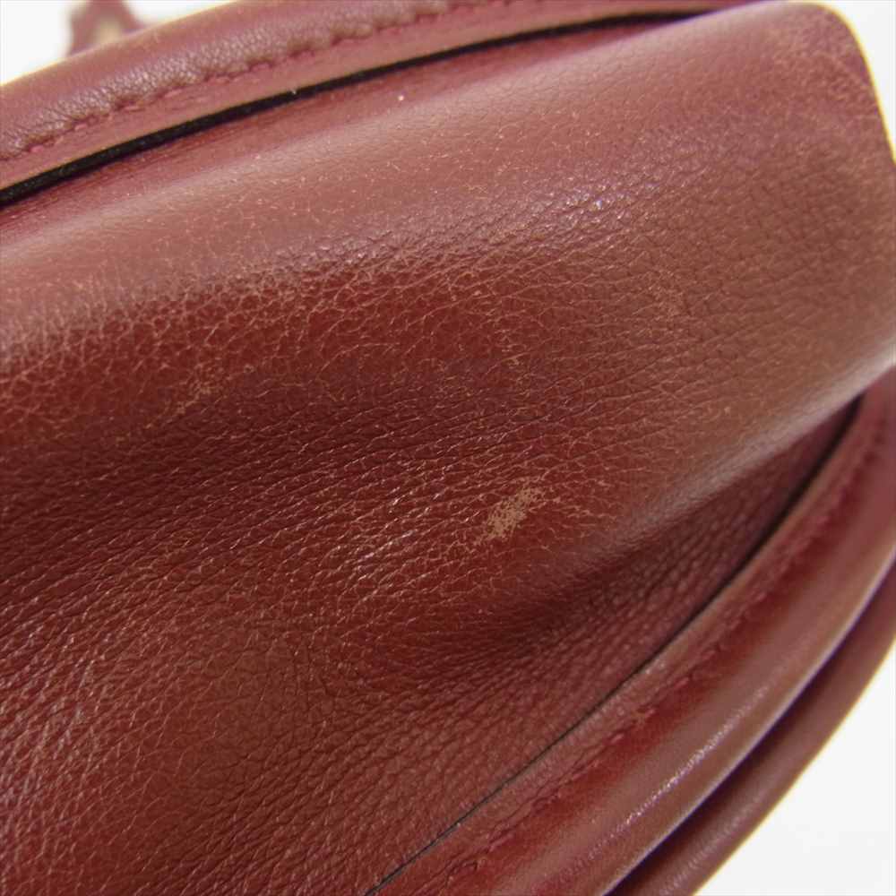 HERMES エルメス エヴリン2 PM トワルオフィシエ シルバー金具 □K刻印 レッド系【中古】