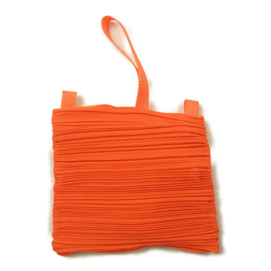 PLEATS PLEASE プリーツプリーズ イッセイミヤケ プリーツ加工 トライアングル ポーチ レッド レッド系【美品】【中古】