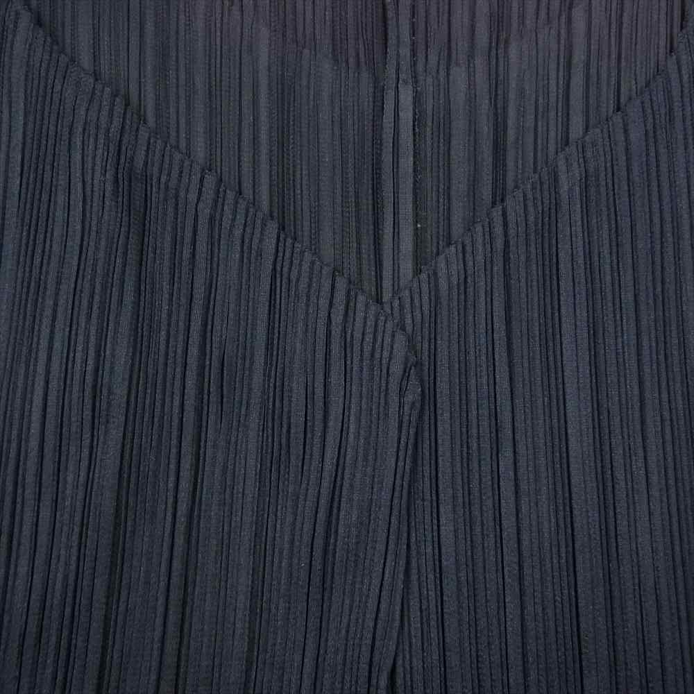 PLEATS PLEASE プリーツプリーズ イッセイミヤケ PP04-JD623 プリーツ加工 カーディガン ネイビー ネイビー系 3【美品】【中古】