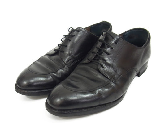 SCOTCH GRAIN スコッチグレイン Uチップ レザー シューズ ブラック系 26cm【中古】