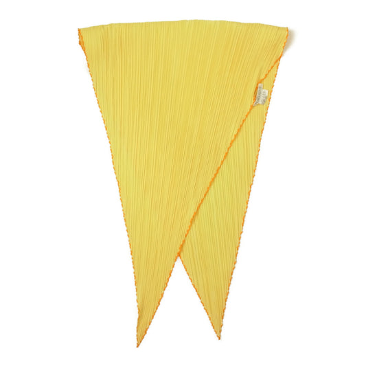 PLEATS PLEASE プリーツプリーズ イッセイミヤケ プリーツ加工 スカーフイエロー イエロー系【美品】【中古】