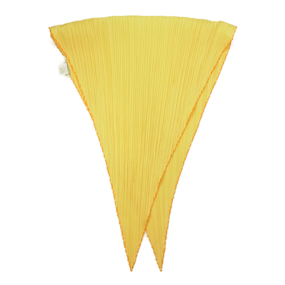 PLEATS PLEASE プリーツプリーズ イッセイミヤケ プリーツ加工 スカーフイエロー イエロー系【美品】【中古】