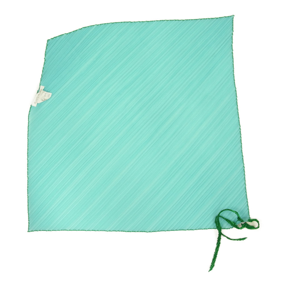 PLEATS PLEASE プリーツプリーズ イッセイミヤケ PP89-AD510 プリーツ加工 スカーフ ブルー ブルー系【美品】【中古】