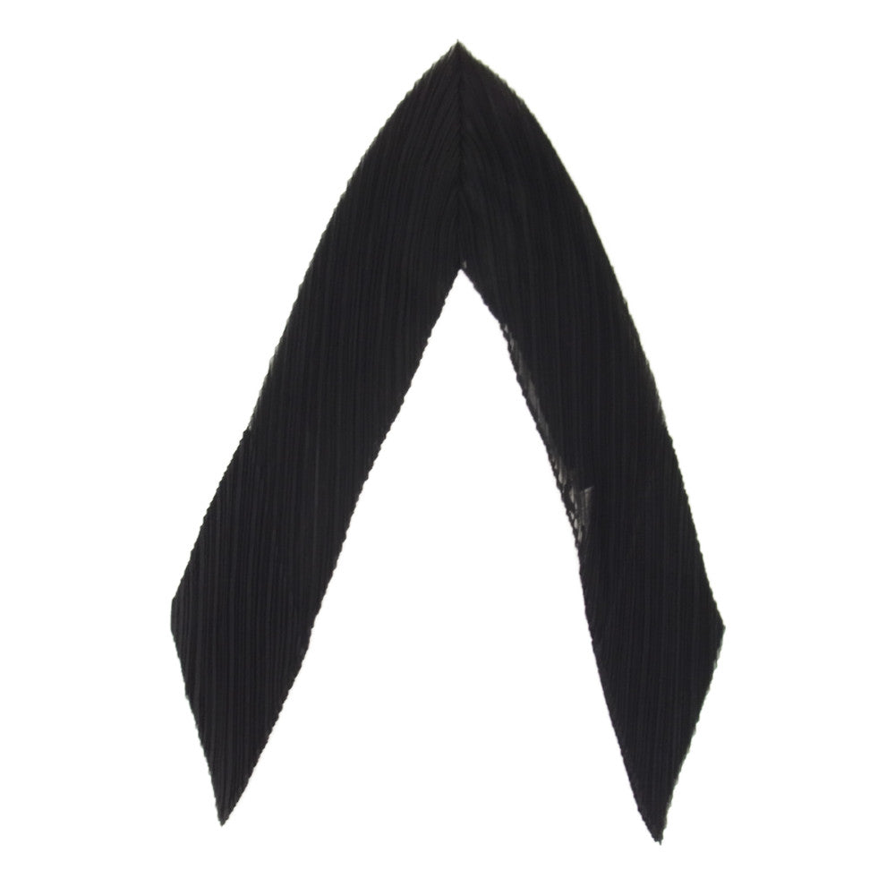 PLEATS PLEASE プリーツプリーズ イッセイミヤケ PP89-AD510 プリーツ加工 ジグザグ スカーフ ブラック ブラック系【美品】【中古】