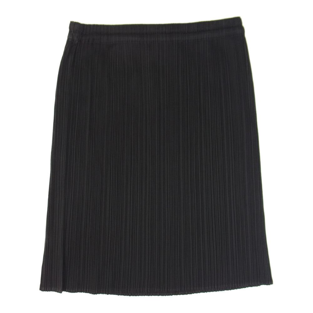 PLEATS PLEASE プリーツプリーズ イッセイミヤケ PP04-JG637 プリーツ加工 ショート スカート ブラック ブラック系 3【美品】【中古】