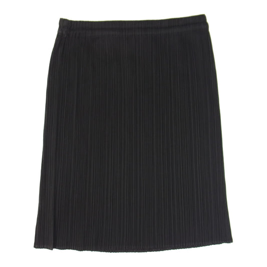 PLEATS PLEASE プリーツプリーズ イッセイミヤケ PP04-JG637 プリーツ加工 ショート スカート ブラック ブラック系 3【美品】【中古】