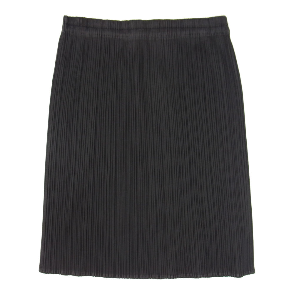 PLEATS PLEASE プリーツプリーズ イッセイミヤケ PP04-JG637 プリーツ加工 ショート スカート ブラック ブラック系 3【美品】【中古】