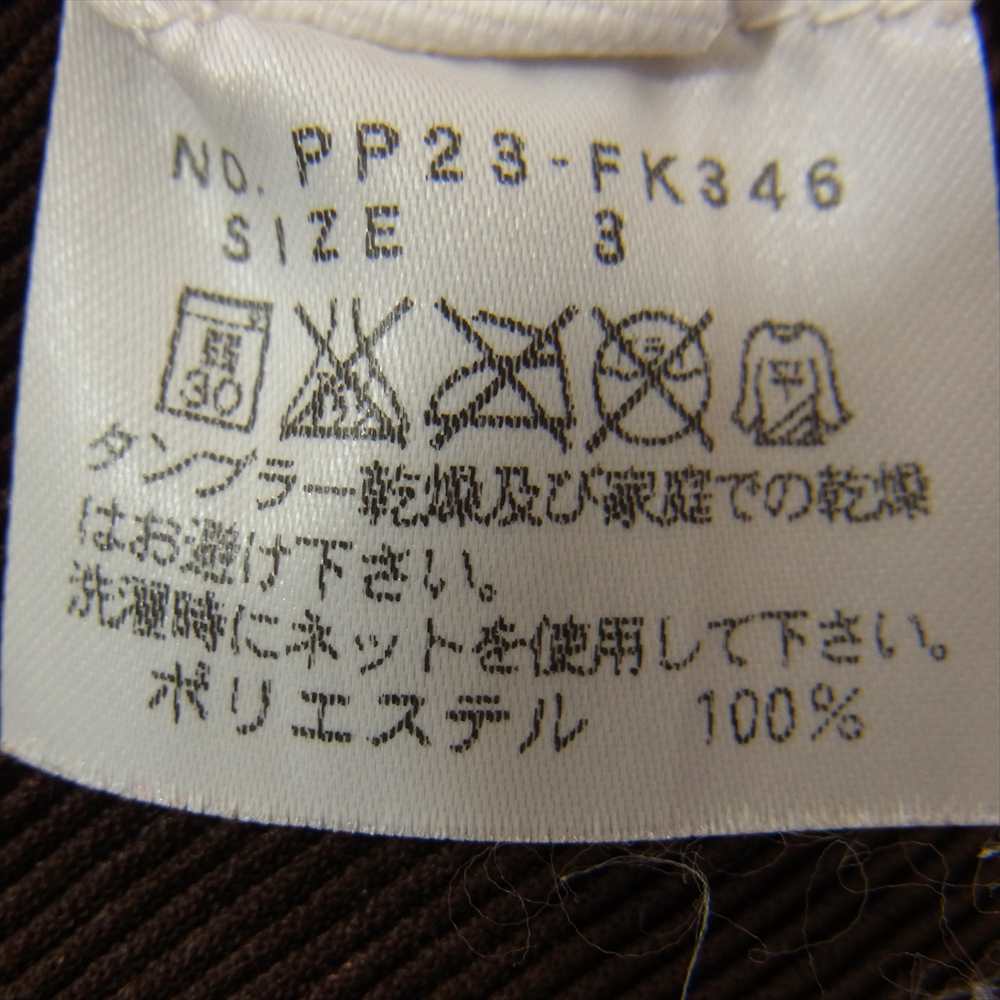 PLEATS PLEASE プリーツプリーズ イッセイミヤケ PP23-FK346 プリーツ加工 細プリーツ タートルネック カットソー 長袖 赤茶 ブラウン系 3【中古】