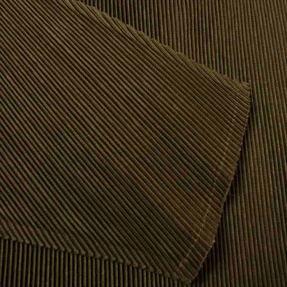 PLEATS PLEASE プリーツプリーズ イッセイミヤケ PP19-JK415 プリーツ加工 細プリーツ ハイネック カットソー 長袖 ブラウン ブラウン系 3【美品】【中古】