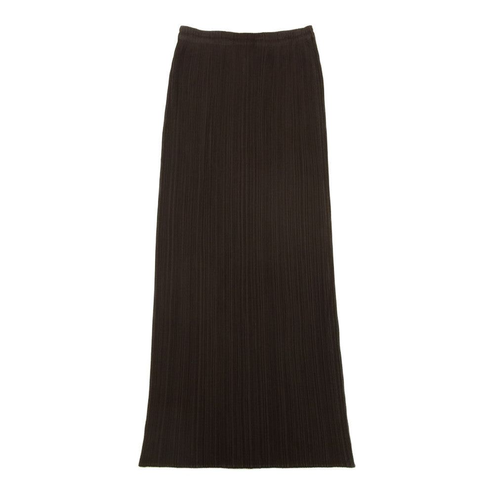 PLEATS PLEASE プリーツプリーズ イッセイミヤケ PP84-JG113 プリーツ加工 ロング スカート ブラウン ブラウン系 3【美品】【中古】