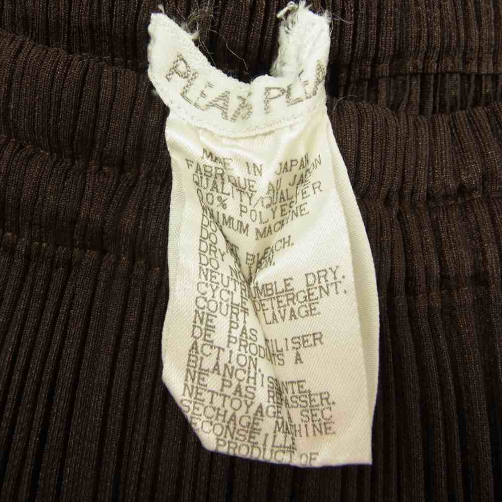 PLEATS PLEASE プリーツプリーズ イッセイミヤケ PP84-JG113 プリーツ加工 ロング スカート ブラウン ブラウン系 3【美品】【中古】