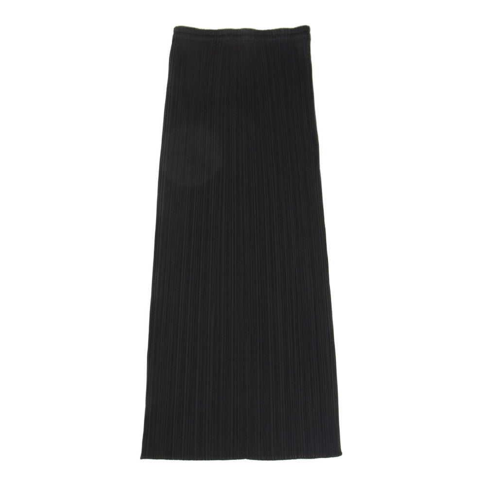 PLEATS PLEASE プリーツプリーズ イッセイミヤケ PP04-JG613 プリーツ加工 ロング スカート ブラック ブラック系 3【美品】【中古】