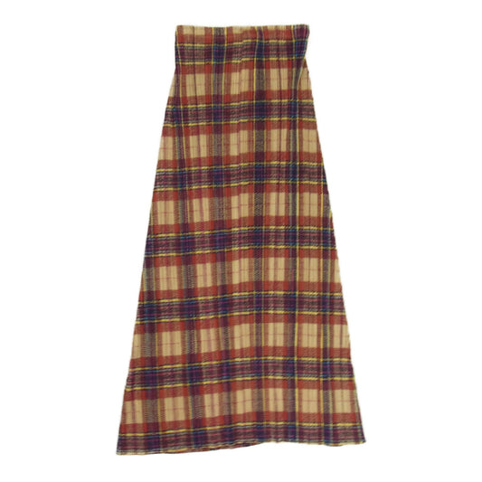 PLEATS PLEASE プリーツプリーズ イッセイミヤケ PP23-JG904 プリーツ加工 チェック ロング スカート マルチカラー系 3【美品】【中古】