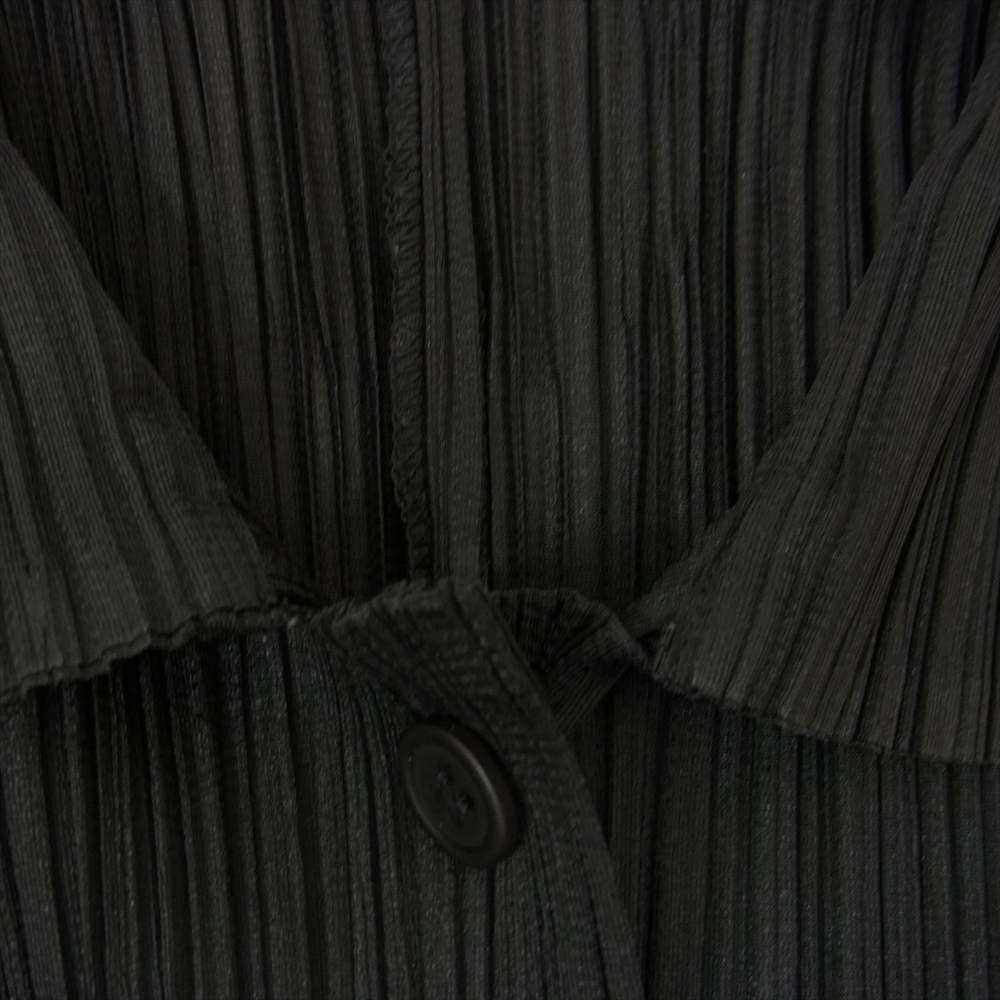 PLEATS PLEASE プリーツプリーズ イッセイミヤケ PP81-JD592 プリーツ加工 シャツ ブラウス 長袖 ブラック ブラック系 3【美品】【中古】