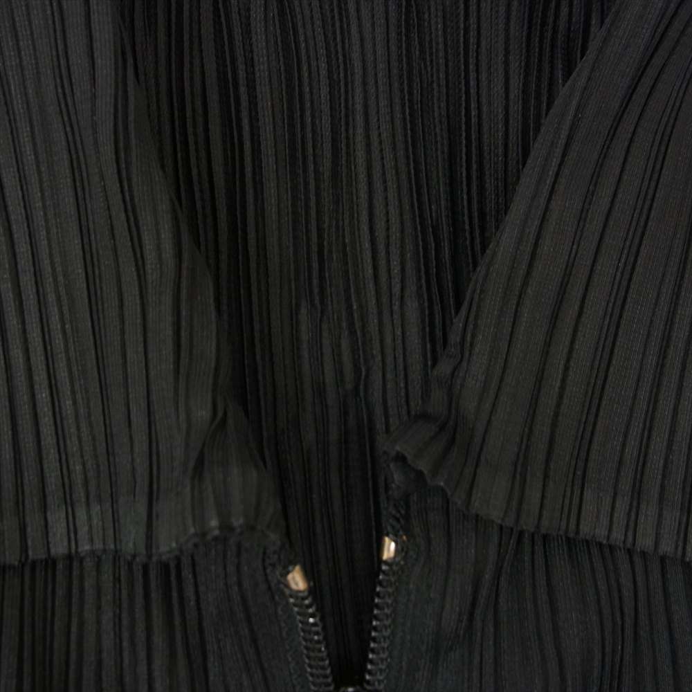 PLEATS PLEASE プリーツプリーズ イッセイミヤケ PP04-JD358 プリーツ加工 ジップ ジャケット ブラック系 3【美品】【中古】
