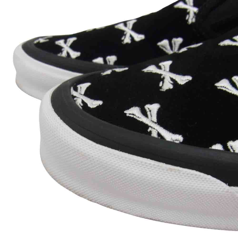 WTAPS ダブルタップス × VANS バンズ VN0A45JKK08 クロスボーン スリッポン スニーカー ブラック系 26.5cm【中古】