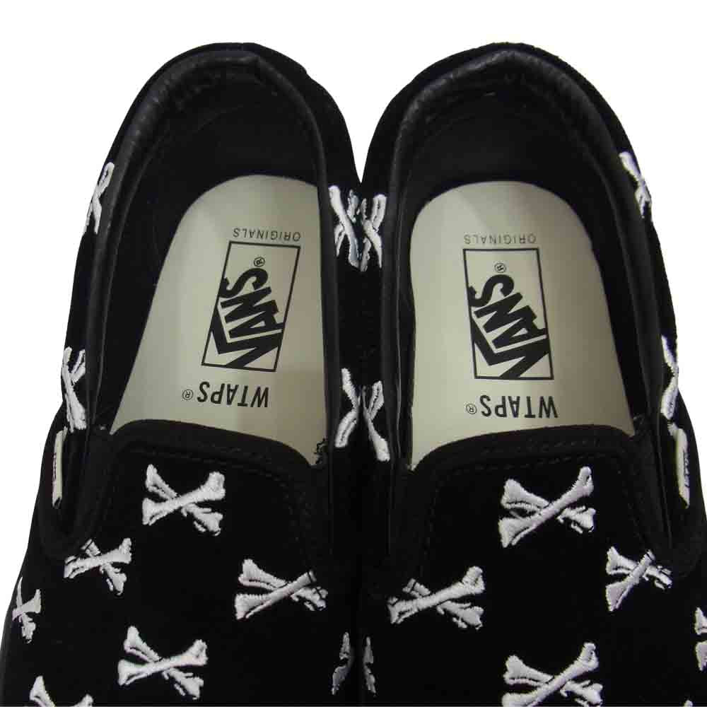 WTAPS ダブルタップス × VANS バンズ VN0A45JKK08 クロスボーン スリッポン スニーカー ブラック系 26.5cm【中古】