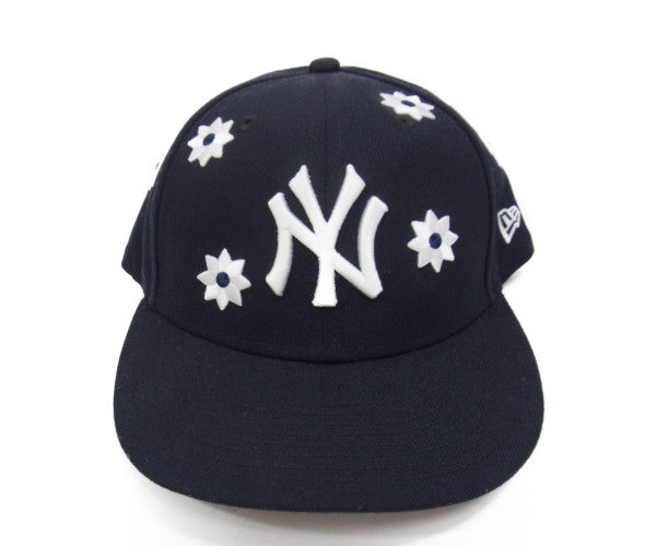 ベガ NEW ERA ニューエラー フラワー キャップ ネイビー系【美品】【中古】