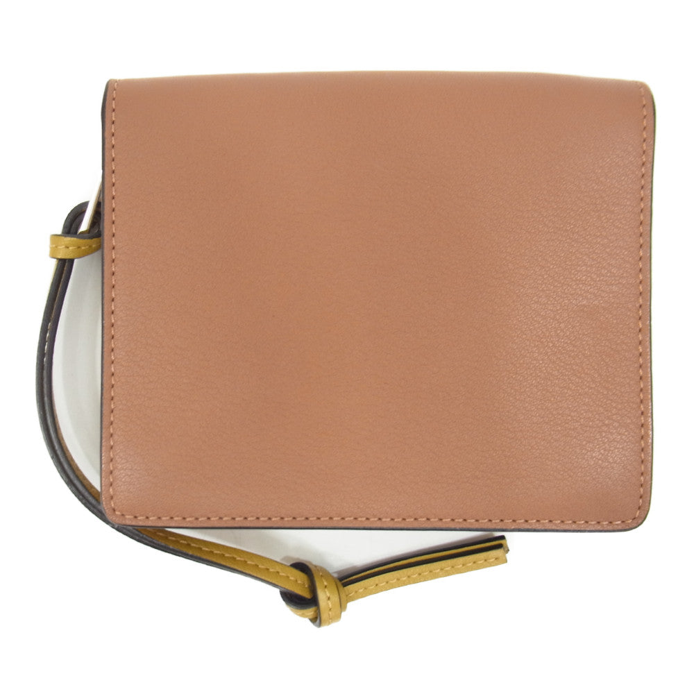 LOEWE ロエベ 103.54.Z41 アナグラム コンパクト ジップ ウォレット  ブラウン系【中古】