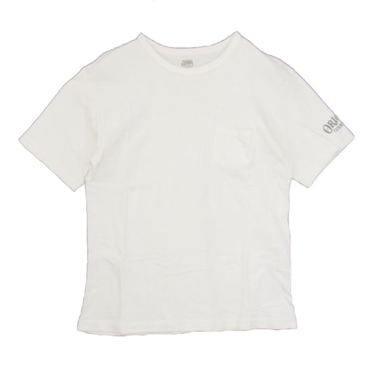 TENDERLOIN テンダーロイン T-TEE POCKET バックロゴ 半袖 ポケット Tシャツ ホワイト系 サイズ表記無【中古】