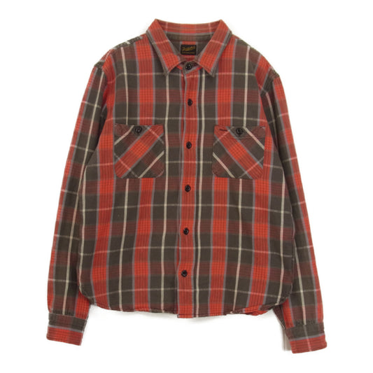 TENDERLOIN テンダーロイン T-HEAVY FLANNEL SHT ヘビー フランネル チェック 長袖シャツ レッド系 S【中古】