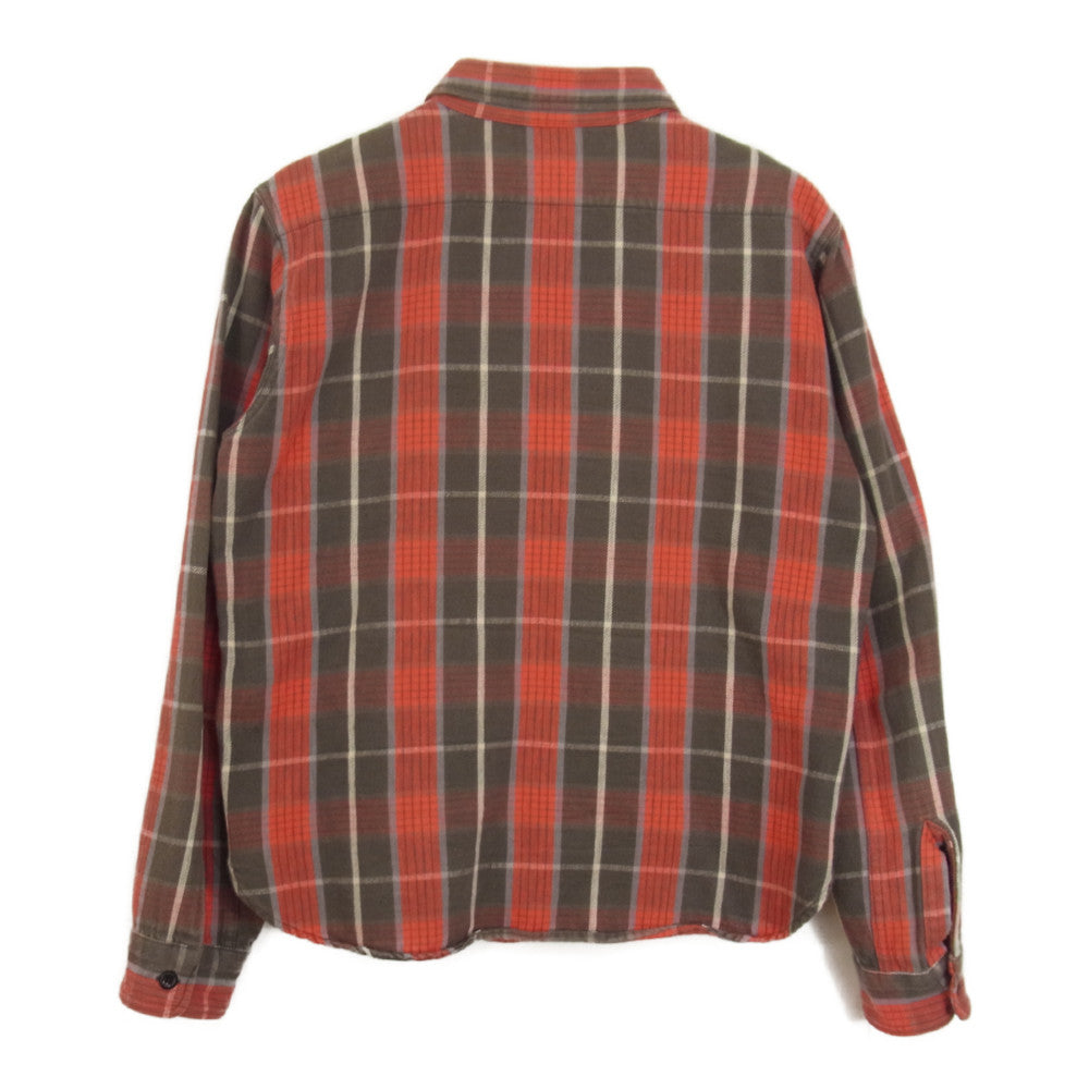 TENDERLOIN テンダーロイン T-HEAVY FLANNEL SHT ヘビー フランネル チェック 長袖シャツ レッド系 S【中古】