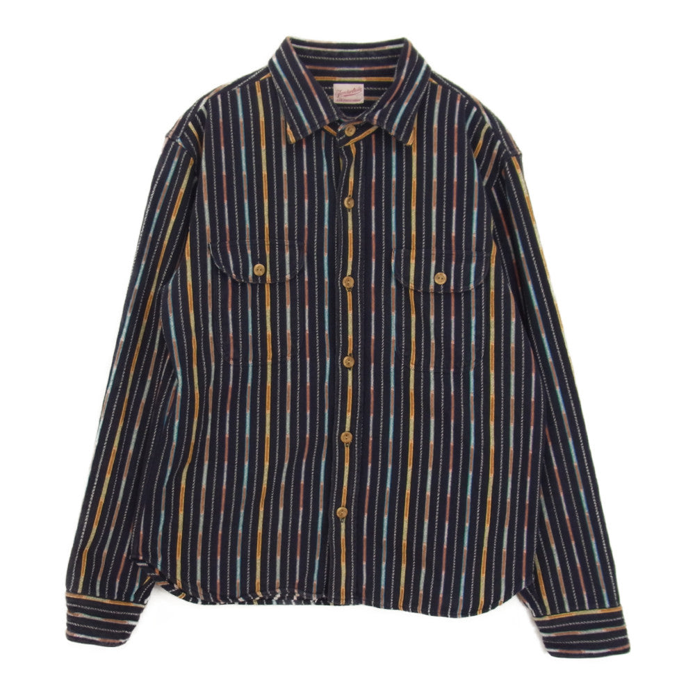 TENDERLOIN テンダーロイン T-GTM SHT ガテマラ グアテマラ 長袖シャツ ネイビー系 XS【中古】