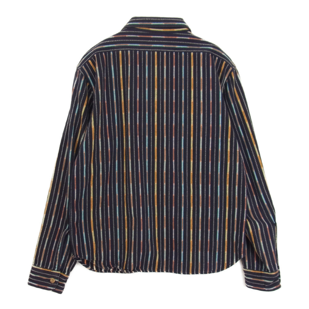 TENDERLOIN テンダーロイン T-GTM SHT ガテマラ グアテマラ 長袖シャツ ネイビー系 XS【中古】