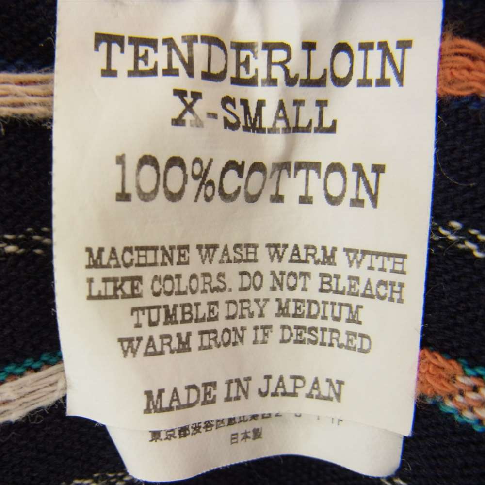 TENDERLOIN テンダーロイン T-GTM SHT ガテマラ グアテマラ 長袖シャツ ネイビー系 XS【中古】
