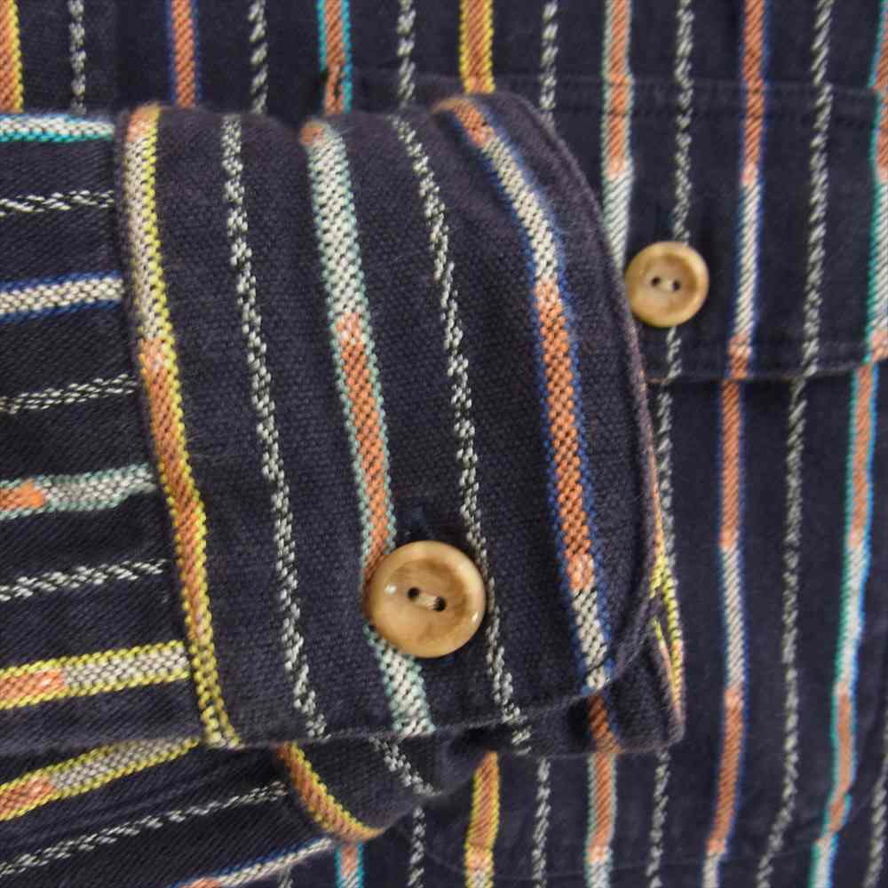 TENDERLOIN テンダーロイン T-GTM SHT ガテマラ グアテマラ 長袖シャツ ネイビー系 XS【中古】