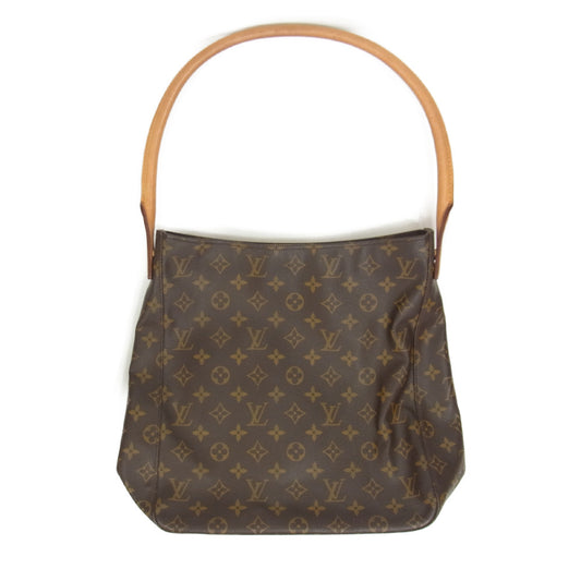 LOUIS VUITTON ルイ・ヴィトン Ｍ51145 ルーピング MM モノグラム ショルダー バッグ ブラウン系【中古】