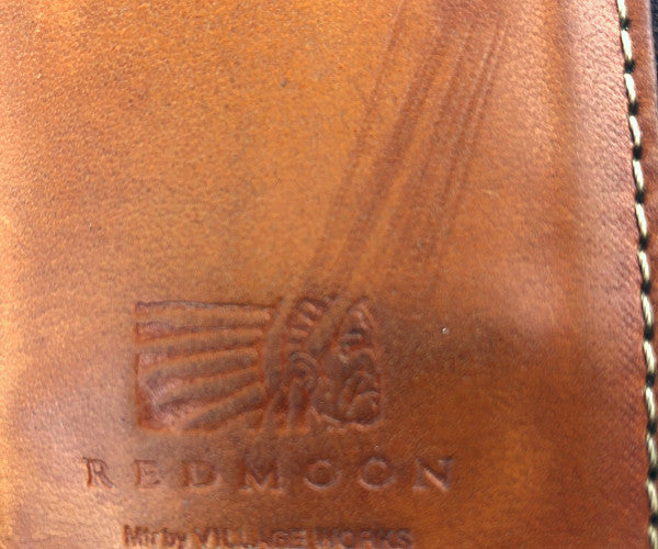 REDMOON レッドムーン RM-KH-CL OTN オイルレザータン コンパクト ウォレット L字ファスナー レザーコインケース  財布 小銭入れ ブラウン系【中古】