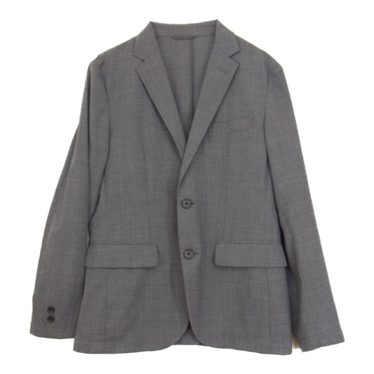 UNITED ARROWS ユナイテッドアローズ green label relaxing SOLOTEX サマーウール テーラード ジャケット ブラウン グレー系 S【新古品】【未使用】【中古】