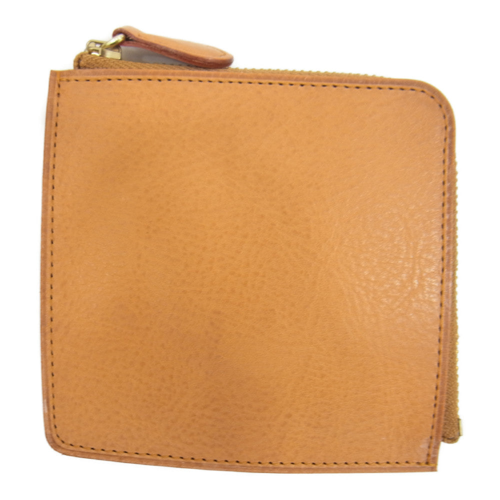 GANZO ガンゾ 57153 Minerva Natural ミネルバナチュラル ZIPパース レザー コンパクトウォレット ブラウン ブラウン系【新古品】【未使用】【中古】