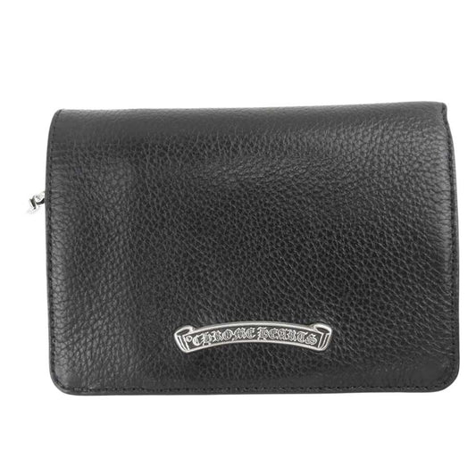 CHROME HEARTS クロムハーツ（原本有） JOEY ジョーイ レザー ウォレット ブラック系【美品】【中古】