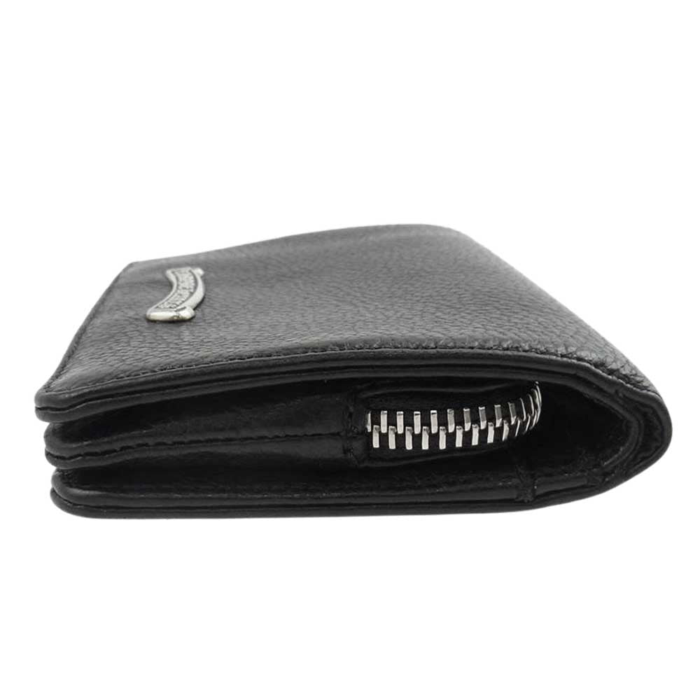CHROME HEARTS クロムハーツ（原本有） JOEY ジョーイ レザー ウォレット ブラック系【美品】【中古】