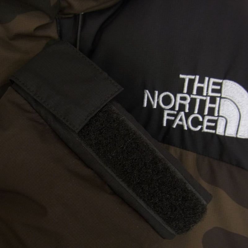 THE NORTH FACE ザノースフェイス Novelty Baltro Light Jacket ノベルティバルトロライト カモ柄ナイロンダウンジャケット カーキ/ブラック ND91845