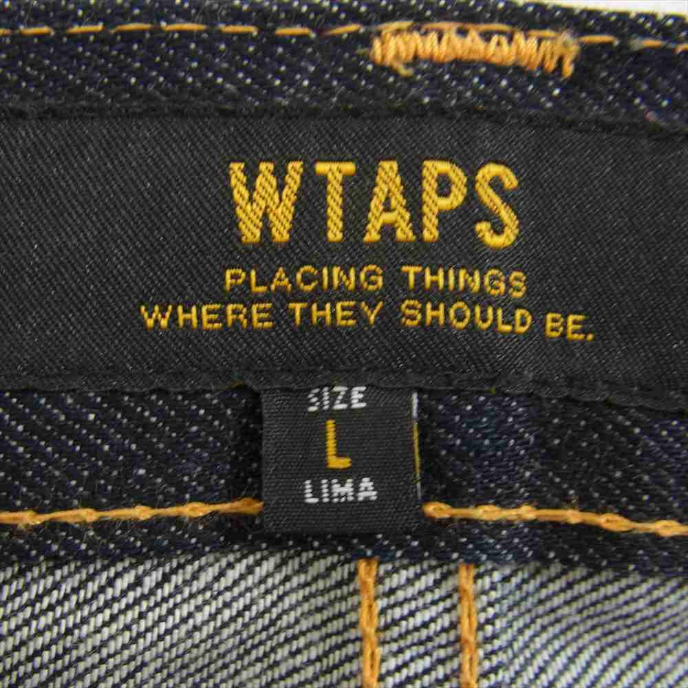 WTAPS ダブルタップス 15SS 151GWDT-PTM05 BLUES VERY SKINNY RAW TROUSES COTTON DENIM RAW スキニー デニム パンツ インディゴブルー系 L【中古】