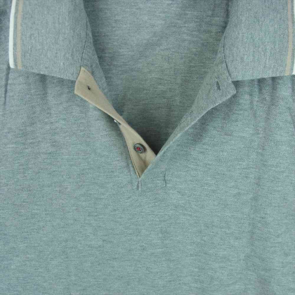 MONCLER モンクレール 国内正規品 POLO MANICA ポロシャツ コットン 中国製 グレー系 XXL【中古】