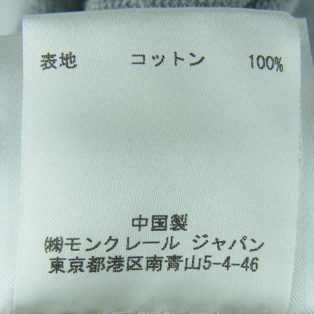MONCLER モンクレール 国内正規品 POLO MANICA ポロシャツ コットン 中国製 グレー系 XXL【中古】