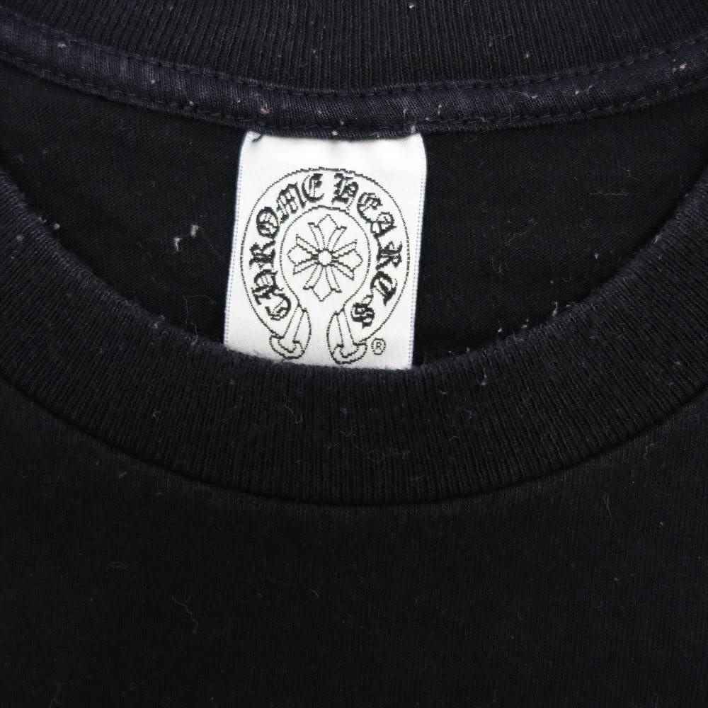 CHROME HEARTS クロムハーツ（原本無） バック セメタリー クロス プリント ポケット付 半袖 Tシャツ ブラック系 XL【中古】