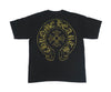 CHROME HEARTS クロムハーツ（原本無） ホースシュー バックプリント 半袖 Tシャツ ブラック系 XL【中古】