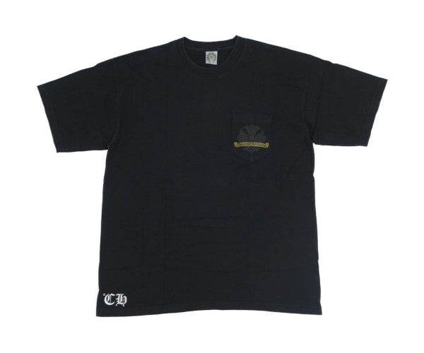 CHROME HEARTS クロムハーツ（原本無） ホースシュー バックプリント 半袖 Tシャツ ブラック系 XL【中古】
