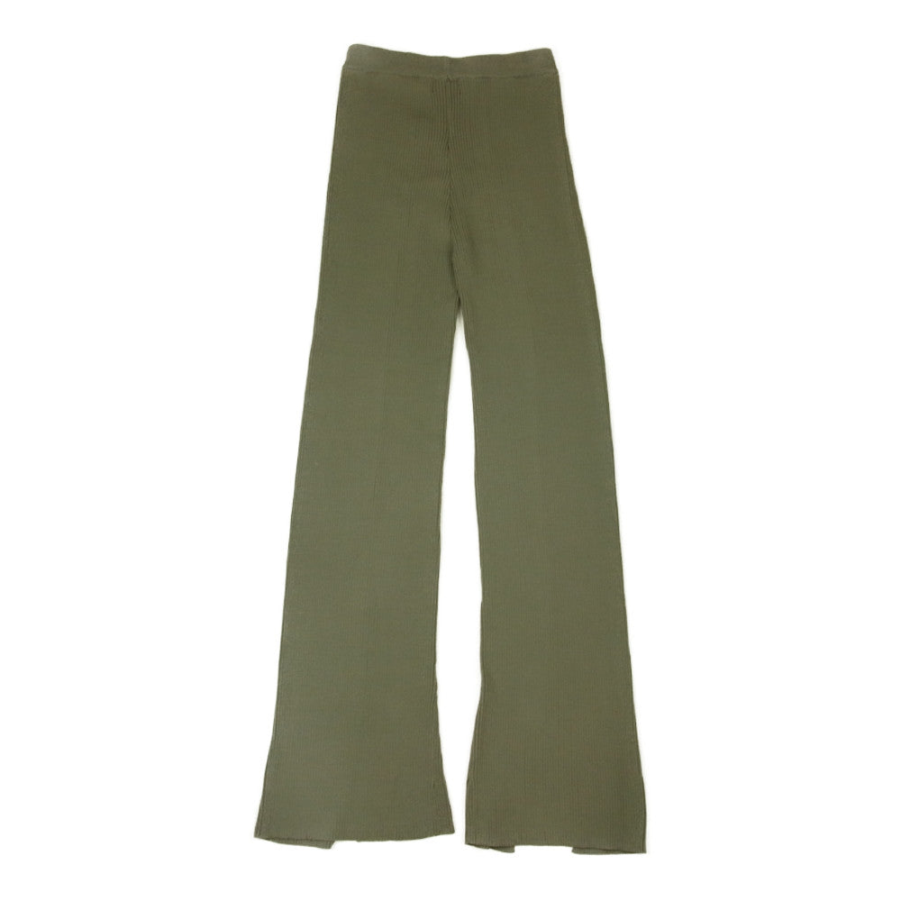 スドーク スリット ニットブーツ   カーキ系【中古】