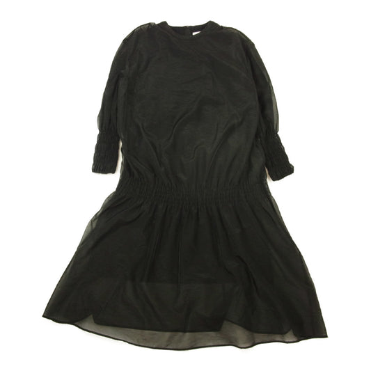 アキラナカ AP2131-BK Layered Organza long sleeves dress  ブラック系 2【新古品】【未使用】【中古】
