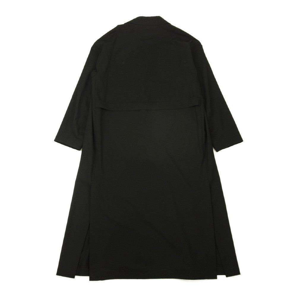 HYKE ハイク WOOL SHOP COAT ロング コート  ブラック系 1【新古品】【未使用】【中古】
