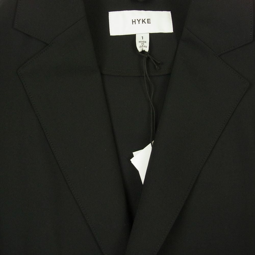 HYKE ハイク WOOL SHOP COAT ロング コート  ブラック系 1【新古品】【未使用】【中古】